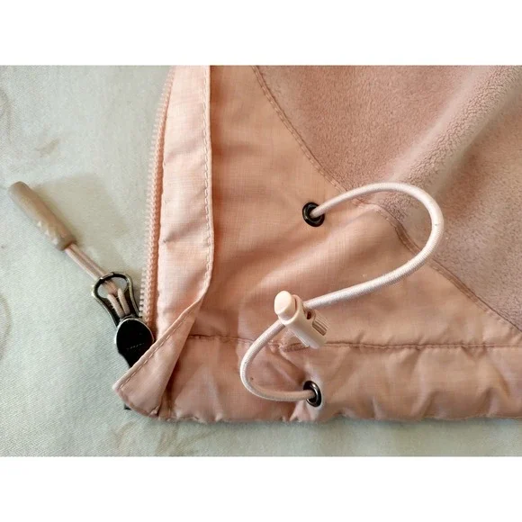 The North Face Womens WindWall CozyFleece Lined Hooded Jacket Peachy Pink Medium - Picture 11 of 16